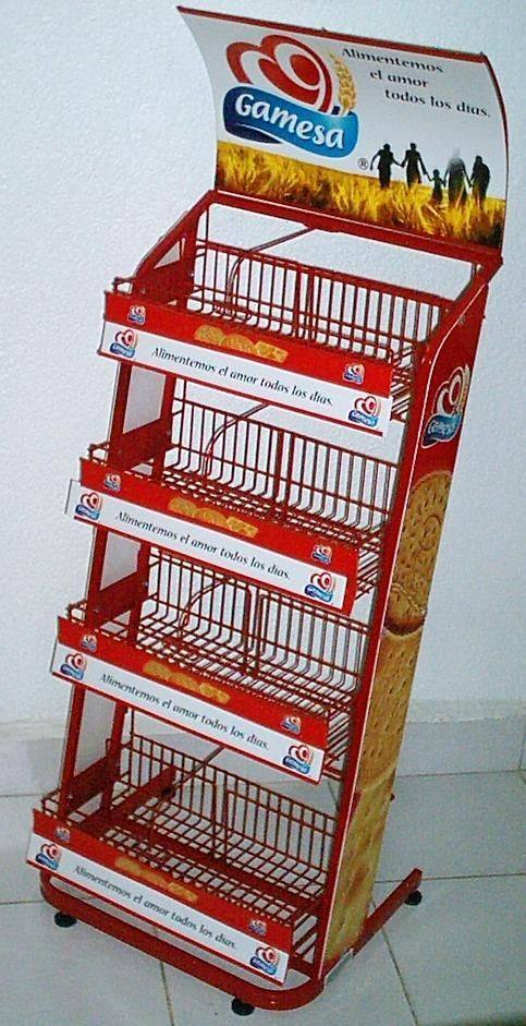 Exhibidor de piso con branding