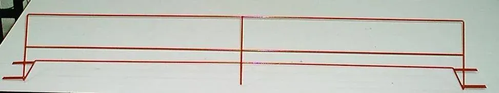 Rejilla en color de acero fabricado por ARANSA — Rejilla soldada con pintura electrostática.